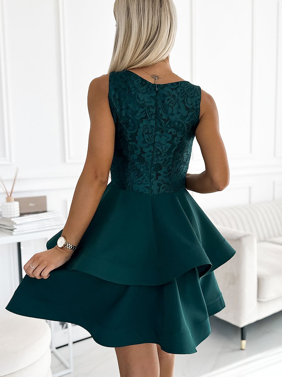 Robe de soirée Numoco vert — FR 42 à FR 44 - vue 3