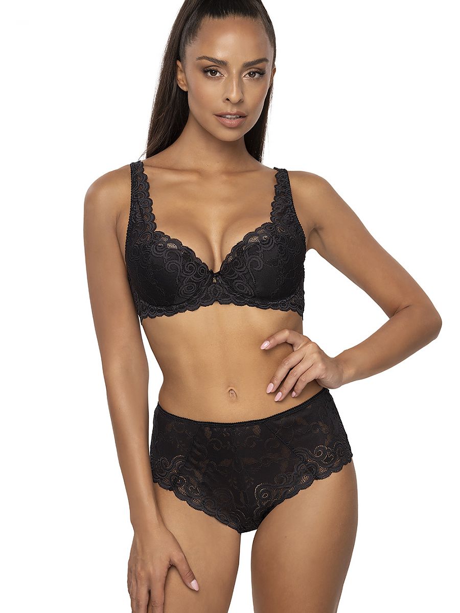 Soutien-gorge rembourré Mat noir — FR 80G à FR 110F