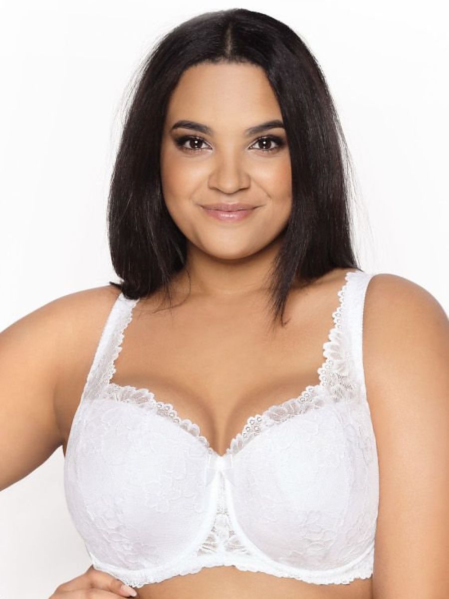 Soutien-gorge rembourré Mat blanc — FR 115D à FR 100G