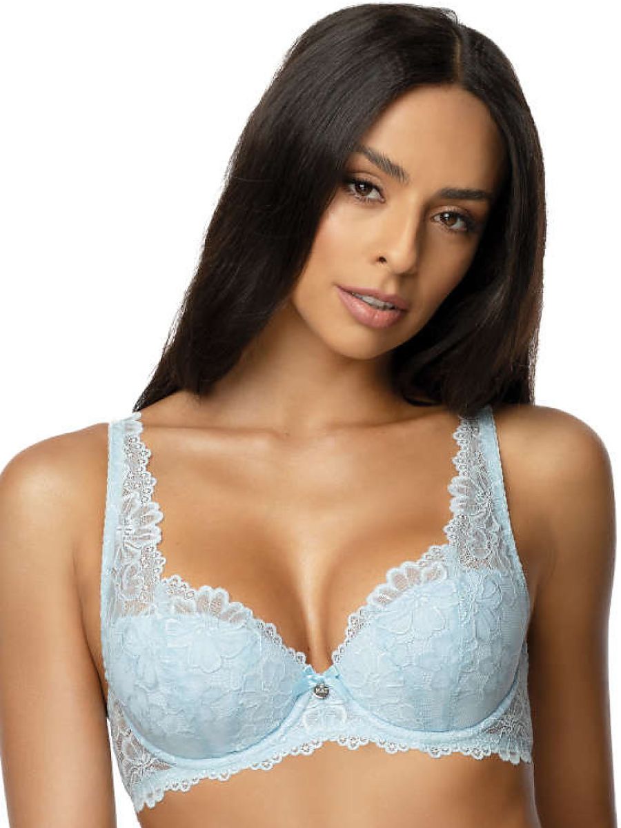 Soutien-gorge rembourré Mat bleu — FR 80D à FR 90C