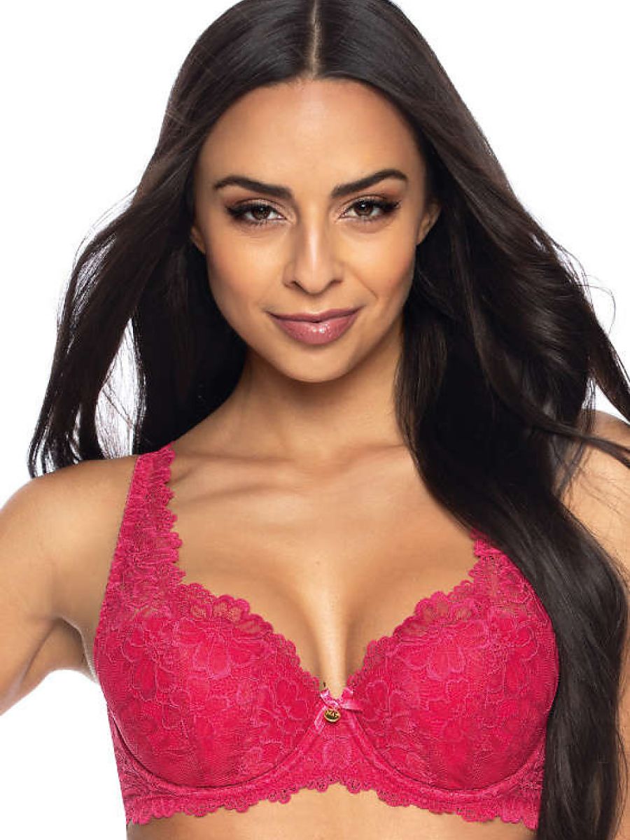 Soutien-gorge rembourré Mat rouge — FR 80C à FR 100A