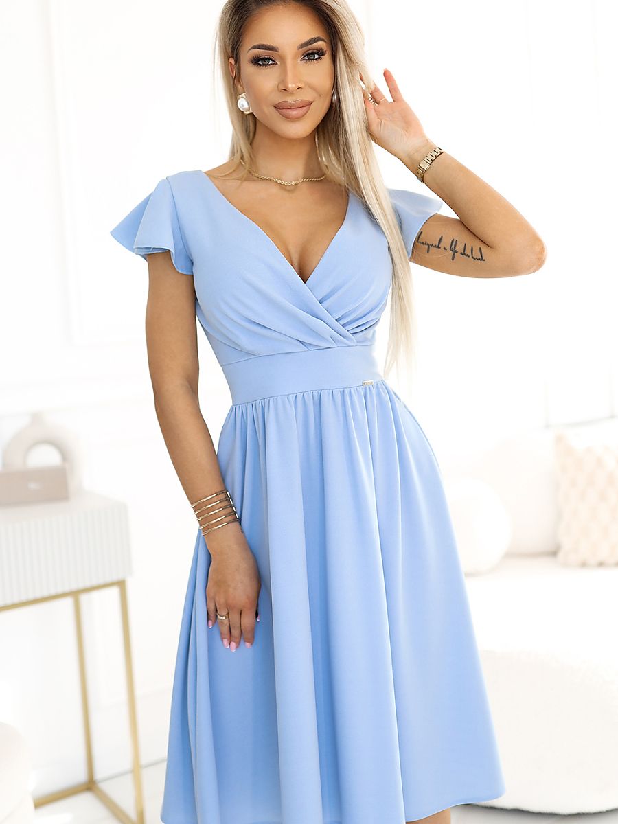 Robe de soirée Numoco bleu — FR 42 à FR 38