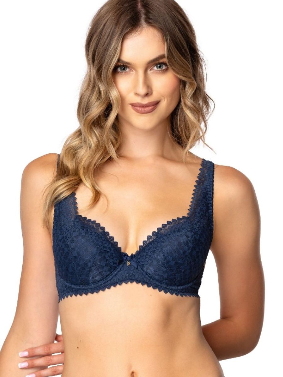 Soutien-gorge rembourré Mat bleu marine — FR 80B à FR 100D - photo principale