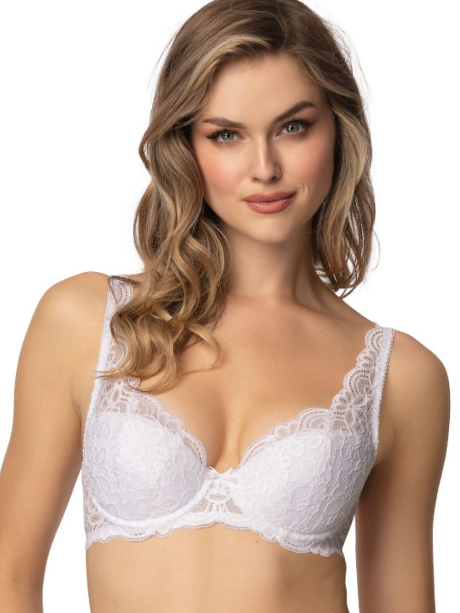Soutien-gorge rembourré Mat blanc — FR 80B à FR 105B - photo principale