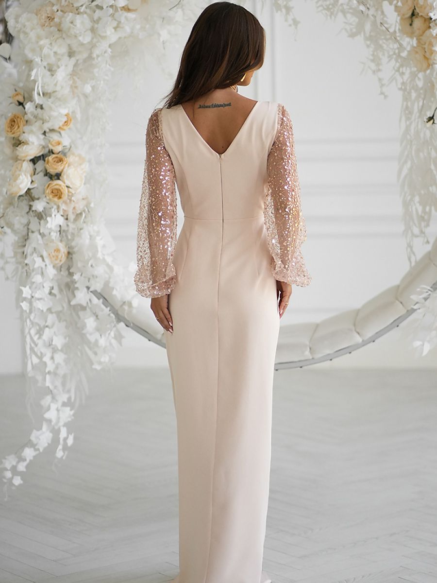 Robe longue Bicotone nude — FR 42 à FR 50 - vue 3