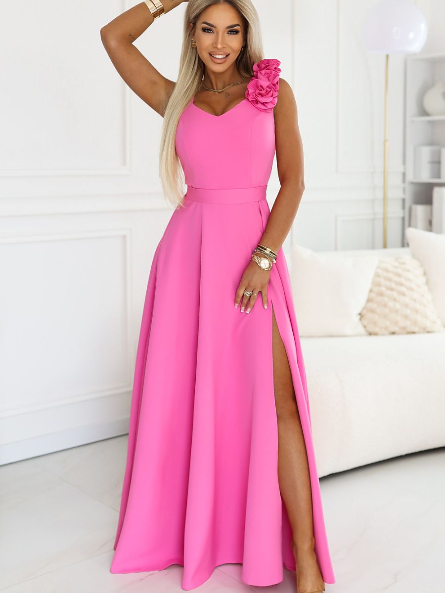 Robe longue Numoco rosé — FR 42 à FR 38 - photo principale