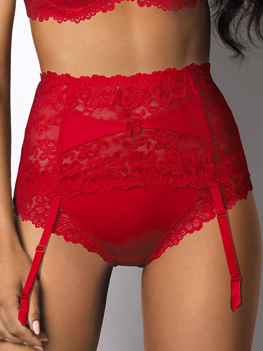 Ceinture Mat rouge — FR 40 à FR 44