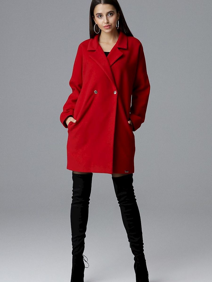 Manteau Figl rouge — EU L/XL à EU S/M