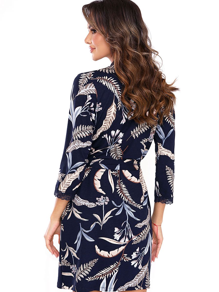 Peignoir Donna bleu marine — FR 38 à FR 40 - vue 2