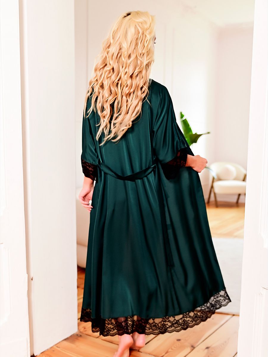 Peignoir long Kalimo vert — FR 42 à FR 38 - photo principale