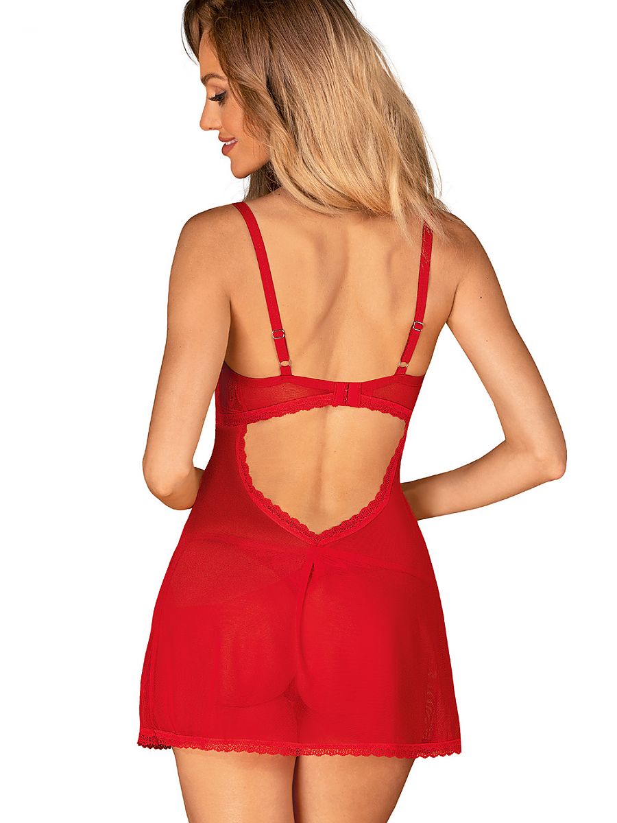 L`ensemble sexy Obsessive rouge — EU M/L à EU XL/XXL - vue 3